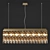 Elegant Brass Pendant Lamp 3D model small image 1