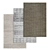 Title: Versatile Textured Carpet Set 3D model small image 1