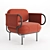 Nautical Charm: Nave Armchair 3D model small image 6