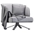 Elegant Small Reeves Armchair by Minotti 3D model small image 5