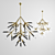 Sleek Crystal Chandelier 3D model small image 1