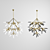 Sleek Crystal Chandelier 3D model small image 2