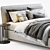 Sleek Tonight Bed: Modern Elegance 3D model small image 4