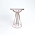 Canary Glass Top Table, Rose Gold 3D model small image 1
