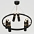 Lampatron Spoor 6-Lamp Chandelier 3D model small image 2