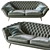 Buranto Sofa: 250x102x86 H 3D model small image 1