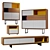 Elegant Astra Furniture Set 3D model small image 1