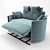 Luxurious FAMA Moonrise XL Recliner 3D model small image 2