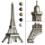 Eiffel Tower Replica - Exquisite Model 3D model small image 1