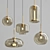 VILMO - Stylish Glass and Metal Pendant Light 3D model small image 1