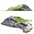 Naturally Sculpted Rock & Ivy 3D model small image 2