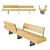 Metalco Italy Harris Bench - HSC300 3D model small image 1