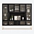 Twilight Oak Glass Cabinet 3D model small image 1