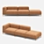 Relax-on-Legs Sofa 3D model small image 1