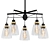 Industrial Black Pendant Light 3D model small image 1