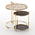 Elegant Rosewood Side Table 3D model small image 1