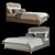 Modern Rooma Indy Bed 3D model small image 3