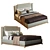 Modern Rooma Indy Bed 3D model small image 5