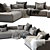 Modern Comfort: Westside Sofa 3D model small image 2