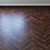 French Oak Chevron Laminate 3D model small image 4