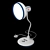 Sleek White Plastic Table Light 3D model small image 1