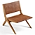 Zara Home Leather Folding Chair 3D model small image 4