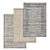 Luxury 3-Piece Carpet Set 3D model small image 1