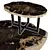 Fossil Wood 49 Coffee Table: Rustic Elegance for Your Space 3D model small image 1