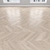 Oak Parquet Flooring: Herringbone, Linear, Chevron 3D model small image 4