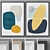 Modern Abstract Paintings Set 3D model small image 1