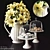 Elegant Flower Set: 3D Floral Decor 3D model small image 1