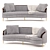 Modern Ava Sofa - Stylish Comfort. 3D model small image 1