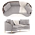 Modern Ava Sofa - Stylish Comfort. 3D model small image 2