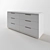 Sleek Fortis Drawer Cabinet | Holly Hunt 3D model small image 3