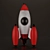 Space Blast Toy Rocket 3D model small image 2