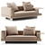 Luxury Minotti Connery Sofa 3D model small image 4