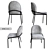 Sophisticated Astrud Dining Chair 3D model small image 1