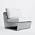 Sleek Rugiano INFINITY Sofa 3D model small image 2