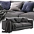 Vittoria Luisa 3-Seater Sofa: Timeless Elegance for Your Living Space 3D model small image 5