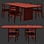 Contemporary Artilleriet BM1 Chair & Ten Table 3D model small image 2