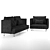 Cozy and Stylish Living Room Set 3D model small image 1