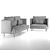 Cozy and Stylish Living Room Set 3D model small image 5