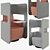 Compact Office Seat: W-700xD-650xH-1260 3D model small image 1
