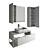 Luxury Bathroom Furniture Set "Comforty Cologne 90 3D model small image 4