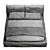 Twils Academy Piuma Double Bed: Sleek Elegance for a Luxurious Sleep 3D model small image 2