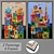 Stylish Wall Art Set with Frames 3D model small image 1