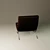 Elegant Leather Armchair 3D model small image 5