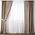 Elegant Curtain Design 3D model small image 1
