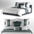 Title: Alexa Bed: Elegant Design & Luxurious Comfort. 3D model small image 2