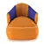 Casa Deluxe Armchair: Modern Elegance 3D model small image 2